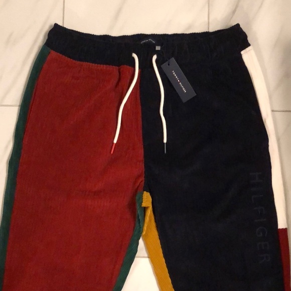 Men’s Tommy Hilfiger Colorblock Corduroy Sweatpants